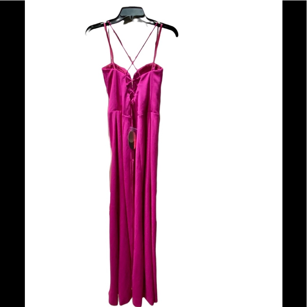 Bariano Corseted Long Gown Fuchsia Pink XL EXTRA LARGE NEW NWT REG $298 - Picture 5 of 5